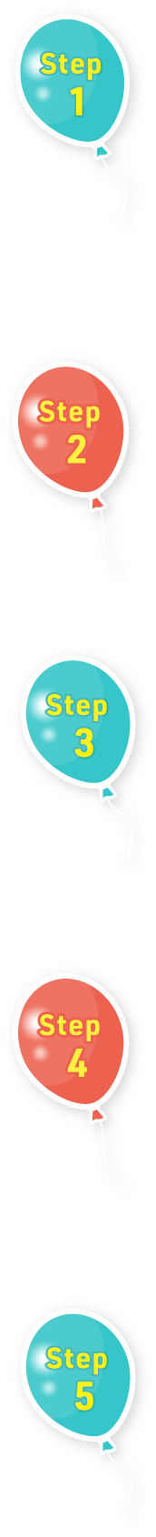 Step1 Step2 Step3 Step4 Step5